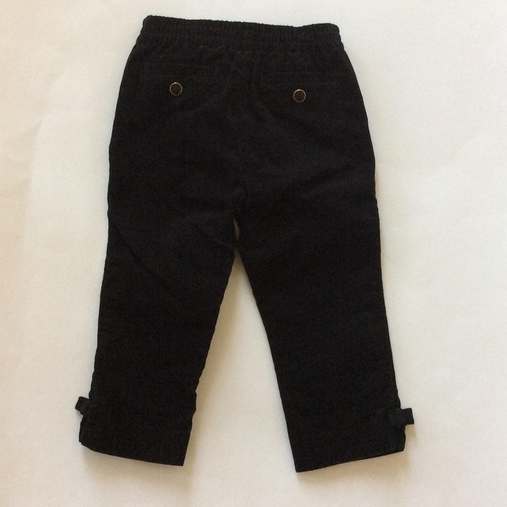 Janie and Jack Victorian Holiday black pants - Picture 2 of 4